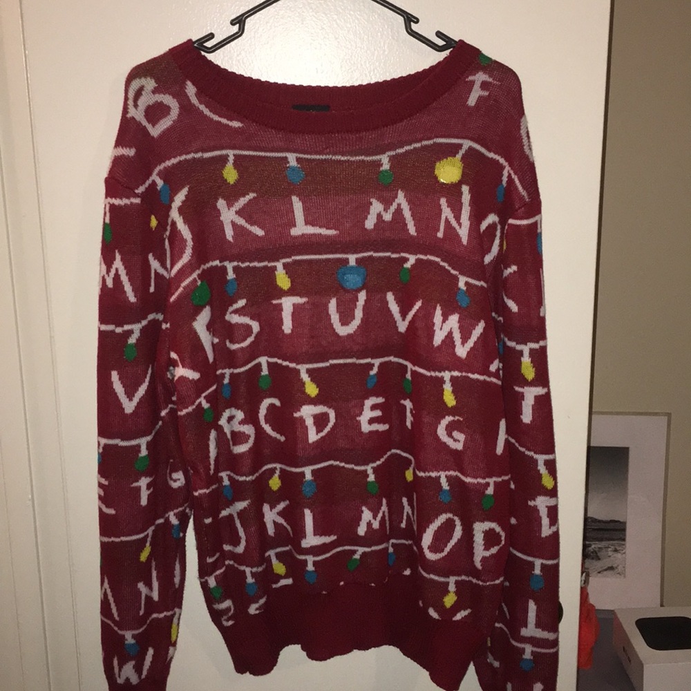 Stranger things light up Christmas sweater!